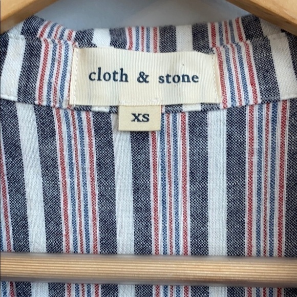 Anthropologie Cloth & Stone striped frayed hem - Picture 4 of 7